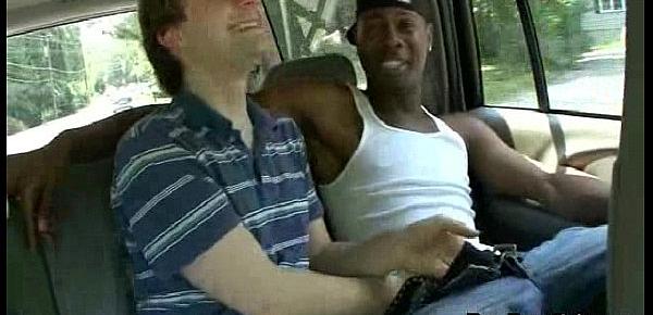  BlacksOnBoys - Black Muscular Gay Dude Gucks White Twink 19